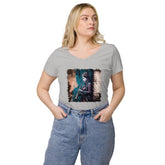 Emotion Through The Reeds Women’s Fitted V-neck T-shirt - Beyond T-shirts